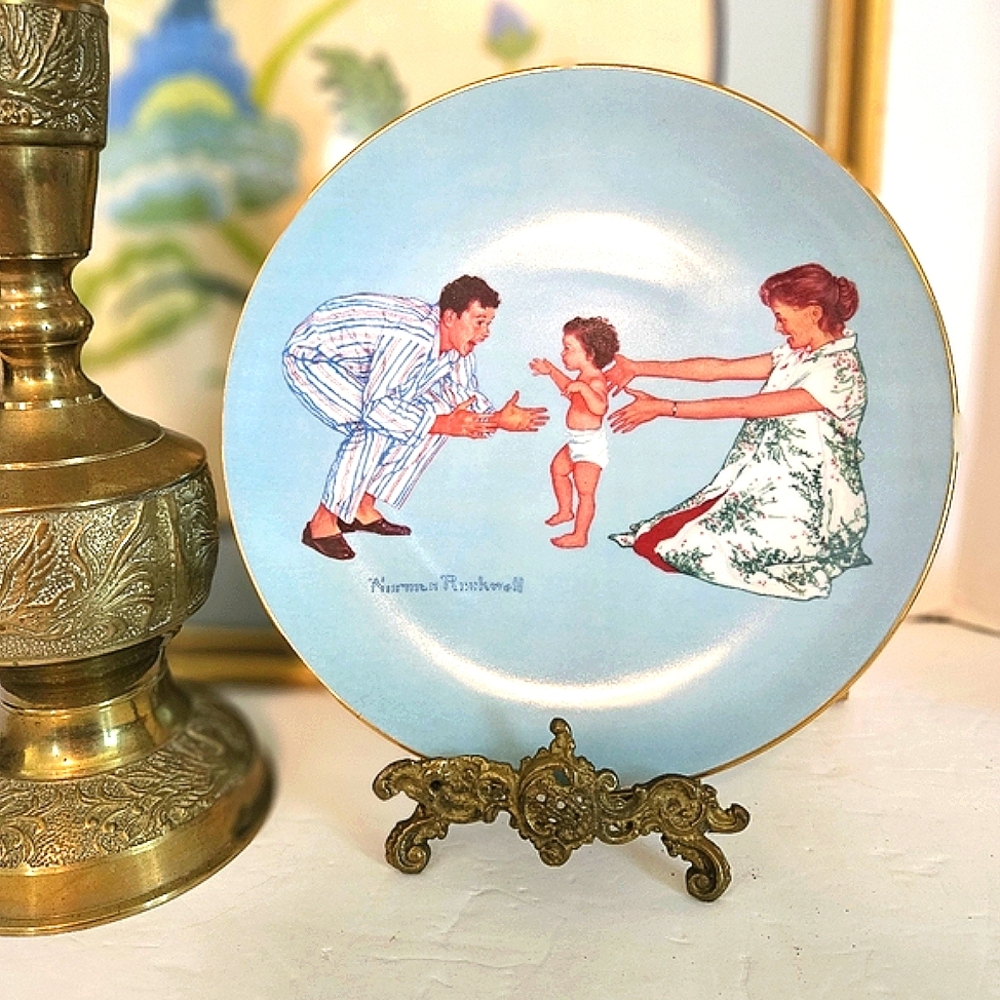 Norman Rockwell "Baby's First Step" Replacement Collector Plate